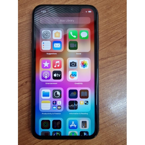 40 - Apple iPhone Xr, Black, 128GB, (Model: A2105), with Original Box, * Basic Test and Factory Reset and... 