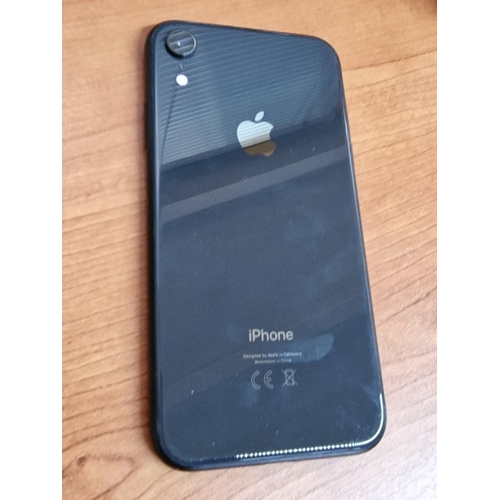 40 - Apple iPhone Xr, Black, 128GB, (Model: A2105), with Original Box, * Basic Test and Factory Reset and... 