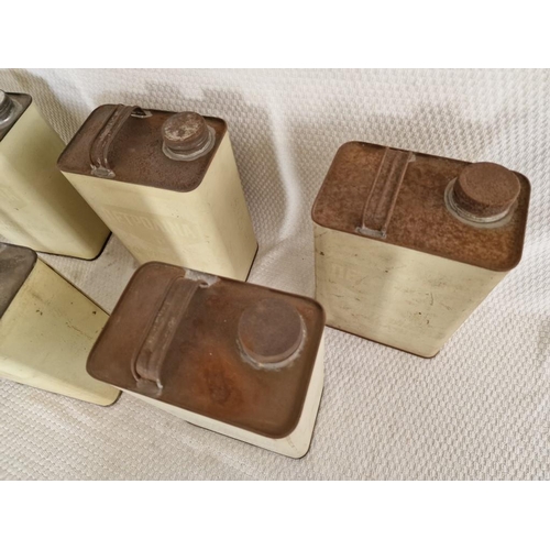 71 - Collection of 6 x Vintage Petrol Cans; 5 x Petrolina and 1 x Shell(?), (6)