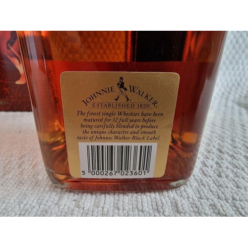 18 - 2 x Johnnie Walker Old Scotch Whiskies; Black Label, Aged 12 Years, Extra Special (1Ltr) in Original... 