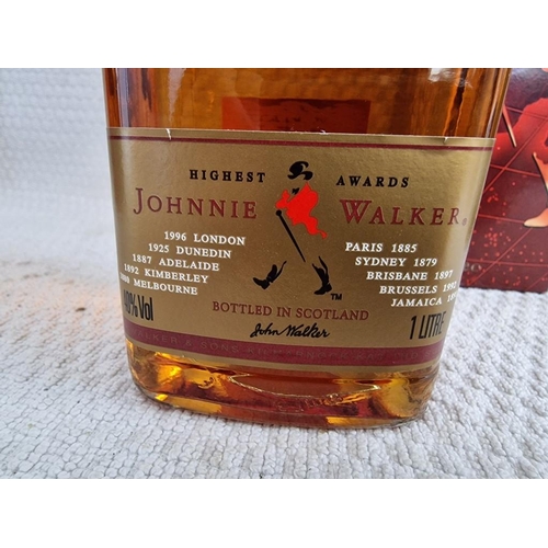 18 - 2 x Johnnie Walker Old Scotch Whiskies; Black Label, Aged 12 Years, Extra Special (1Ltr) in Original... 