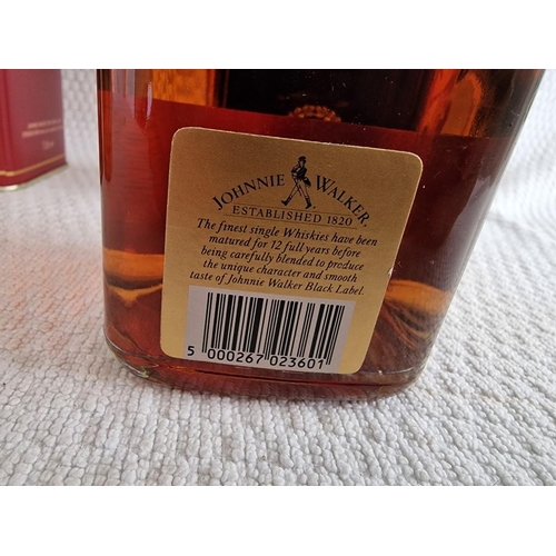 19 - 2 x Johnnie Walker Old Scotch Whiskies; Black Label, Aged 12 Years, Extra Special (1Ltr) in Original... 