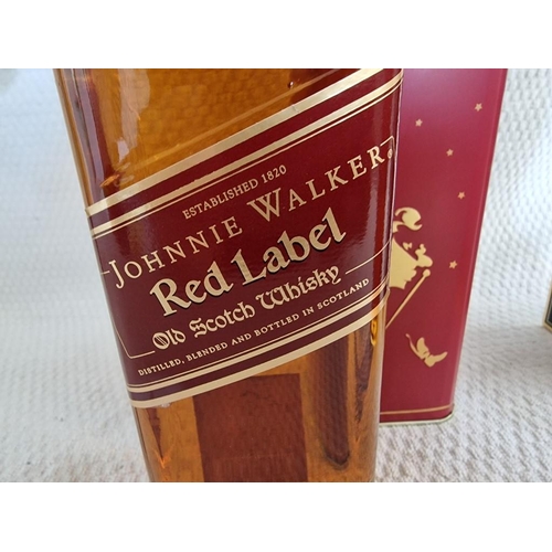 19 - 2 x Johnnie Walker Old Scotch Whiskies; Black Label, Aged 12 Years, Extra Special (1Ltr) in Original... 