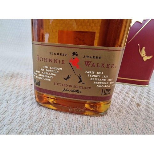 19 - 2 x Johnnie Walker Old Scotch Whiskies; Black Label, Aged 12 Years, Extra Special (1Ltr) in Original... 