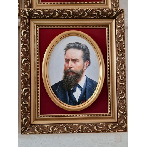 497 - Oil on Canvas Portrait of Famous German-Dutch Mechanical Engineer and Physicist Wilhelm Conrad Röntg... 