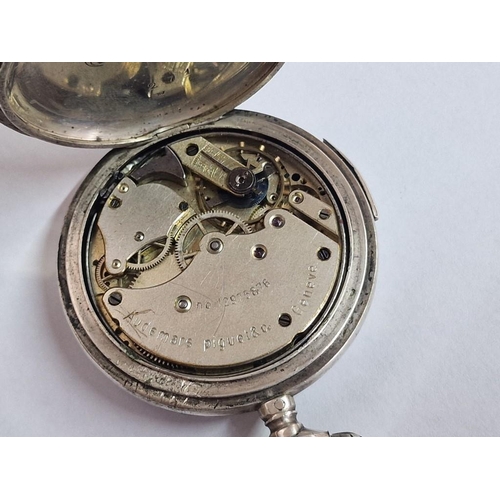 125 - Antique Silver Audemars Piquet & Co Full Hunter Minute Repeater Pocket Watch, Made in Switzerland wi... 