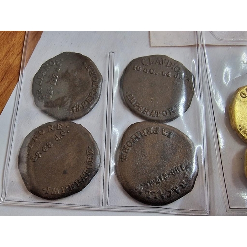 23 - Interesting Collection of Replica / Souvenir Roman Coins (Imperatore); 4 x Bronze Colour and 5 x Gol... 