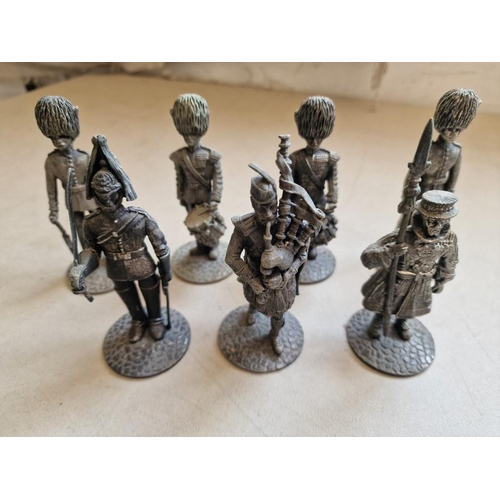 73 - Collection of 7 x Vintage Meccano Ltd Pewter Military Figures, Made in England, (Approx. H: 11cm Ave... 