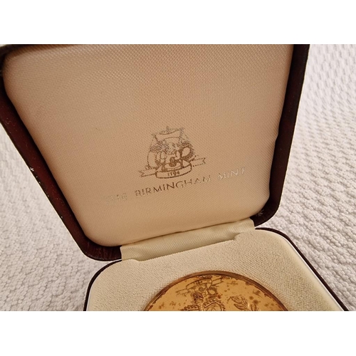 85 - 22ct Gold on Solid Sterling Silver (1977) Queen Elizabeth II Silver Jubilee Medal, One of Only 5,000... 