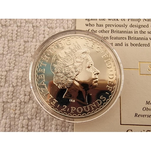 86 - Silver Britannia One-Ounce Coin (2003), £2, Queen Elizabeth II, (Approx. 32.4g, 40mm, 958.4/1000 Sil... 