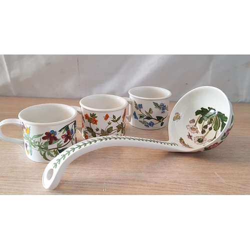 14 - Portmeirion 'Botanic Garden' Large Porcelain Ladle with Butterflies & Flowers, (Approx. L: 27cm, Bow... 