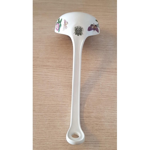 14 - Portmeirion 'Botanic Garden' Large Porcelain Ladle with Butterflies & Flowers, (Approx. L: 27cm, Bow... 