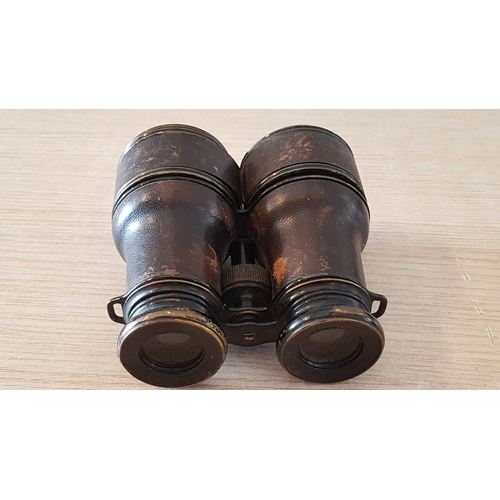 33 - Antique 'Colmont of Paris' Binoculars, Plus 'Franka' 8x30 Binoculars