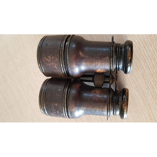 33 - Antique 'Colmont of Paris' Binoculars, Plus 'Franka' 8x30 Binoculars