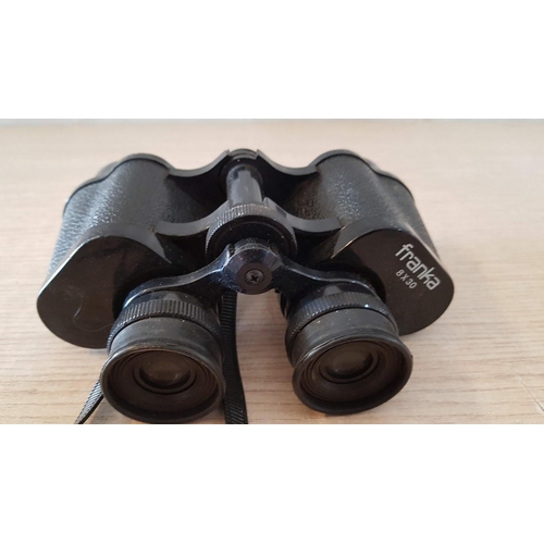 33 - Antique 'Colmont of Paris' Binoculars, Plus 'Franka' 8x30 Binoculars