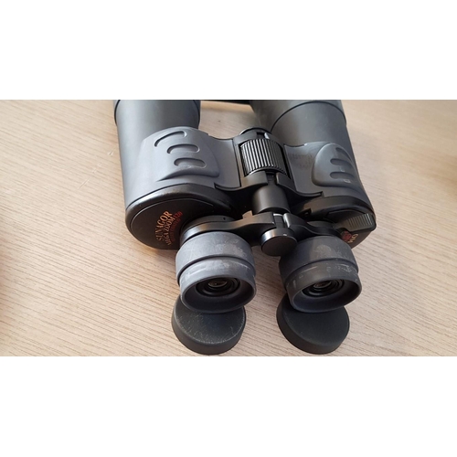 37 - Boxed 'Sunagor' London Made Zoom Binoculars with Shoulder Strap Bag, Upto 120 Magnification, Unused