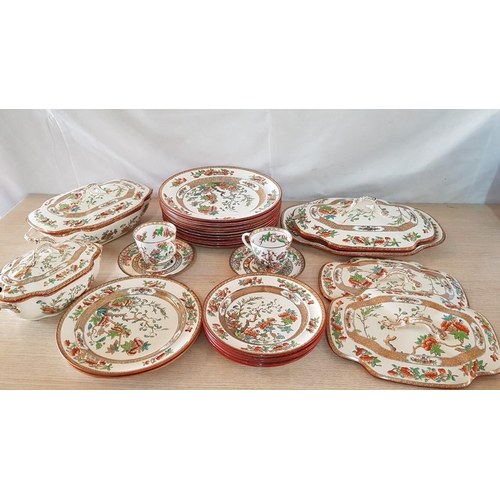 57 - Collection of Antique Copeland 'Indian Tree' Porcelain; 11 x Dinner Plates, 5 x Tea Plates, 2 x Dess... 