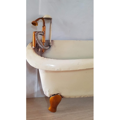 61 - Novelty Pressed Metal Wall Hanging 'Bath', (Approx. 58 x 32cm)