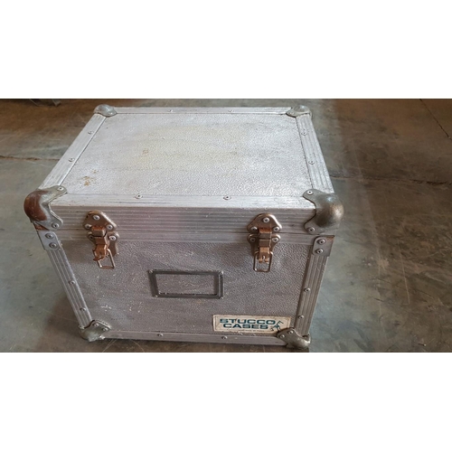 63 - Aluminium Flight Case by 'Stucco Cases', Hand Made by 'PORGS' with Handles & Clasp, (Approx. 46 x 37... 