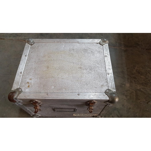 63 - Aluminium Flight Case by 'Stucco Cases', Hand Made by 'PORGS' with Handles & Clasp, (Approx. 46 x 37... 