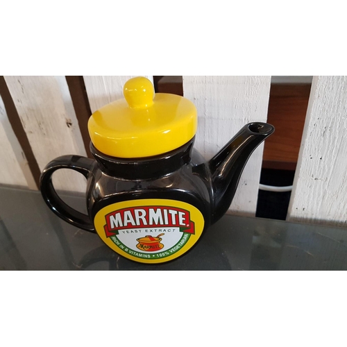 9 - Marmite Breakfast Set; Comprising of Tea Pot, Toast Rack, Butter Dish, Two Beakers, 2 Egg Cups and B... 