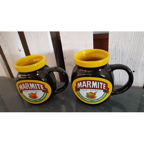 9 - Marmite Breakfast Set; Comprising of Tea Pot, Toast Rack, Butter Dish, Two Beakers, 2 Egg Cups and B... 