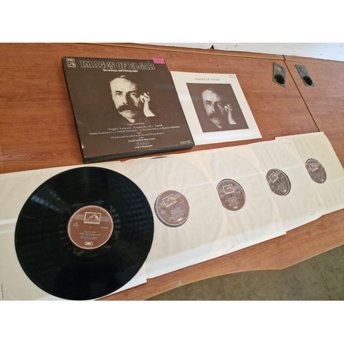 177 - EMI 'Images of Elgar' 5 x LP Vinyl Record Box Set with Photographs