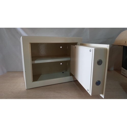 18 - 'Omega' Metal Home Safe with 2 x Keys, (Approx. 30 x 20 x 24.5cm)