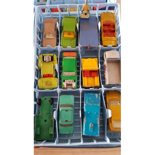 200 - Vintage Matchbox Collector's Case with Qty of Model Cars, Circa 1960's / 1970's, Made in England