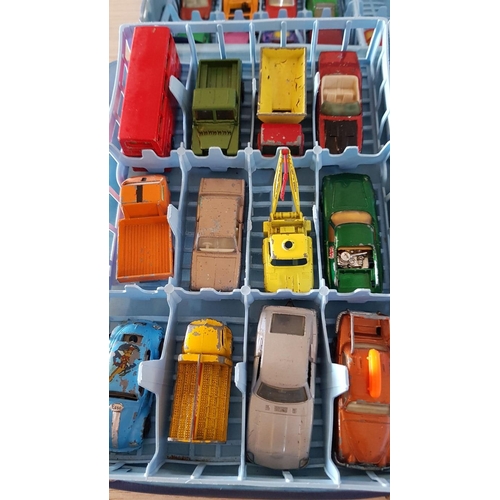 200 - Vintage Matchbox Collector's Case with Qty of Model Cars, Circa 1960's / 1970's, Made in England