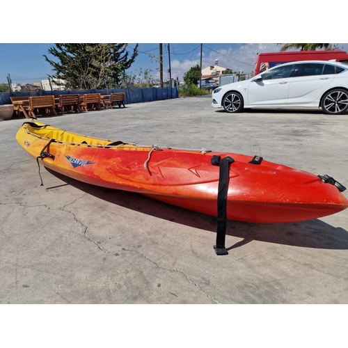 131 - RTM (Rotomod) 'Ocean Duo' 2-Person Sit-on Sea Kayak with Gear Straps and Carrying Handles, Together ... 