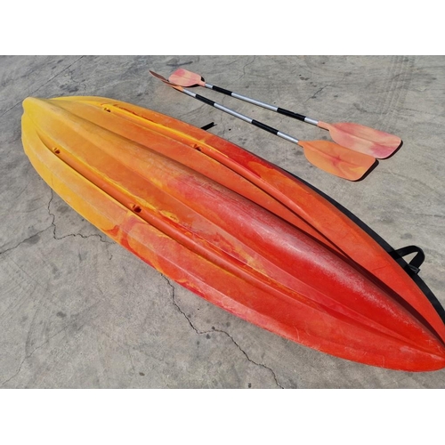 131 - RTM (Rotomod) 'Ocean Duo' 2-Person Sit-on Sea Kayak with Gear Straps and Carrying Handles, Together ... 