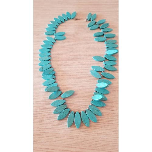 12 - Turquoise Collar / Statement Necklace, (Approx. L: 61cm)