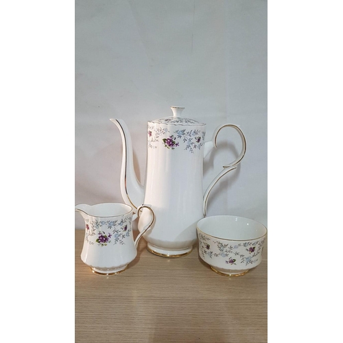 198 - Royal Stafford 'Enchanting' Porcelain Tea Set; Comprising Tea Pot, Cream Jug, Sugar Bowl and 6 x Cup... 