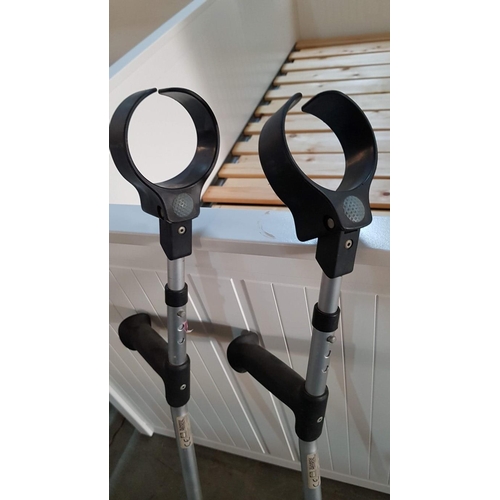 202 - Pair of 'Sunrise Medical' Crutches