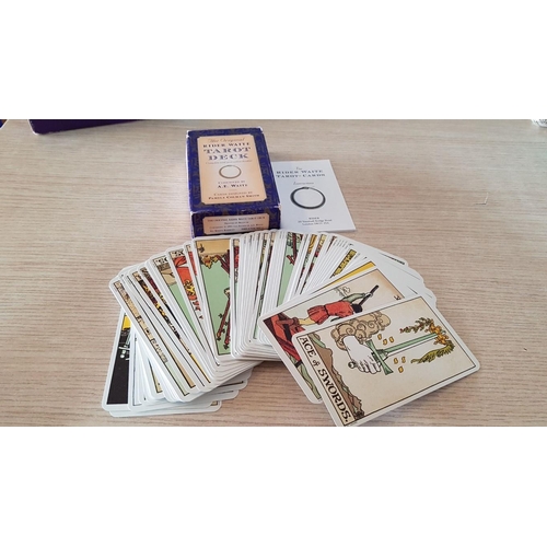 67 - 'Rider Wait' Deck of Tarot Cards, Together with 'Parragon' Illustrated Guide Book and Deck of Cards