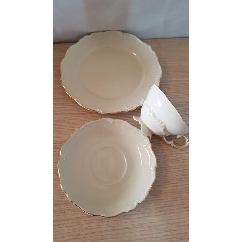 7 - 3 x Vintage Porcelain 'Trios' (Cup, Saucer and Side Plate), Bavaria, Germany