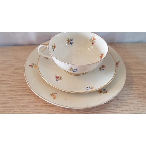 7 - 3 x Vintage Porcelain 'Trios' (Cup, Saucer and Side Plate), Bavaria, Germany