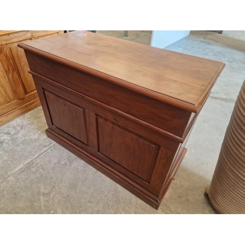 137 - Solid Wood Sideboard with 2 x Drawers and Double Cupboard, (Approx. 90 x 45 x 65cm)