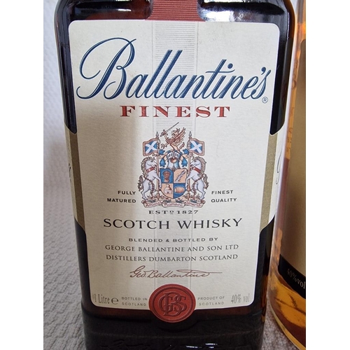 144A - Ballantines Finest Scotch Whisky, (1 Ltr, 40%), Together with Famous Grouse, (2)