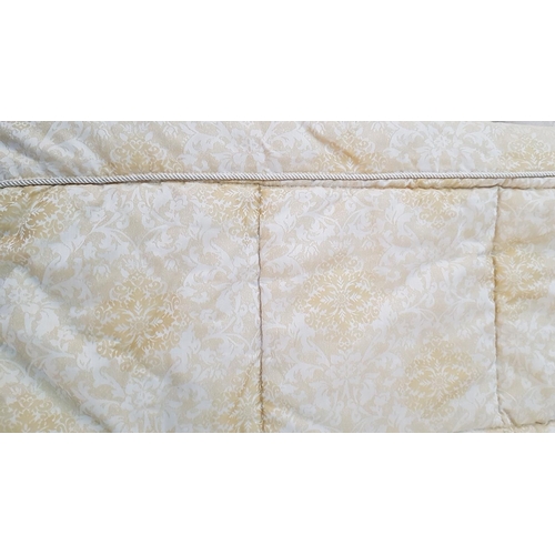 632 - Double Bed Cover in Classic Golden Pattern, (Approx. 220 x 220cm)