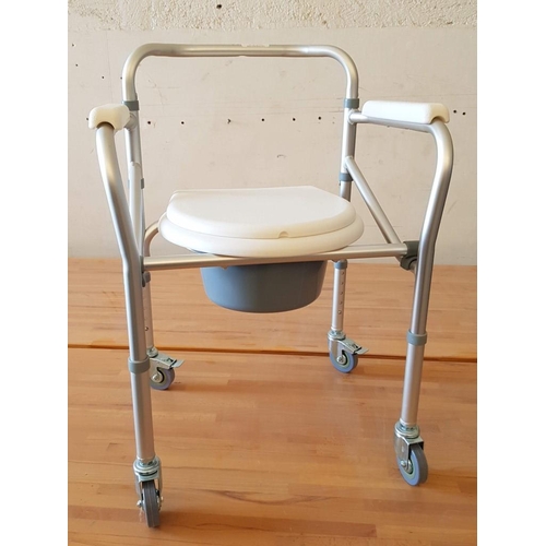 710 - 'MC Kritikos' Lightweight Wheeled Commode, Adjustable Height