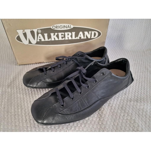 715 - 'Walkerland' Black Shoes, (Size 40) with Original Box, Look Unused