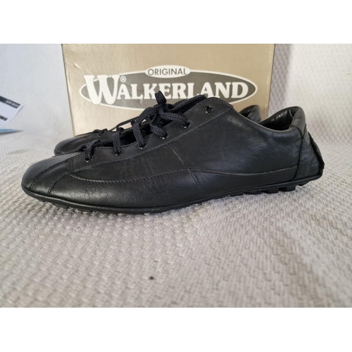 715 - 'Walkerland' Black Shoes, (Size 40) with Original Box, Look Unused