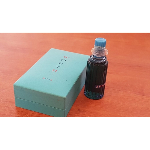 641 - Rare Vintage (Circa 1960's) Je Reviens Worth Perfume, in Lalique Bottle, Blue, Original Box and Seri... 