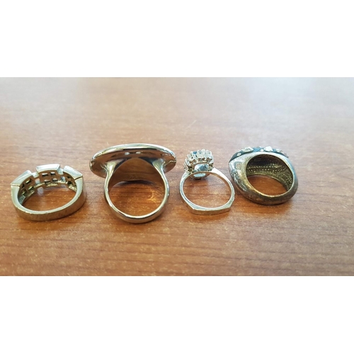 645 - Small Collection of Assorted Jewellery; Silver and Stainless Steel Rings, Hand Made Elephant Pendant... 