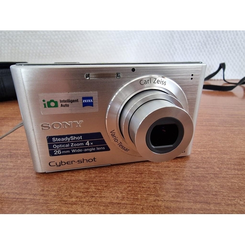 651 - 2 x Digital Cameras; Sony Cybershot  DSC-T5 with 3x Optical Zoom and 5.1MP, Together with Sony Cyber... 