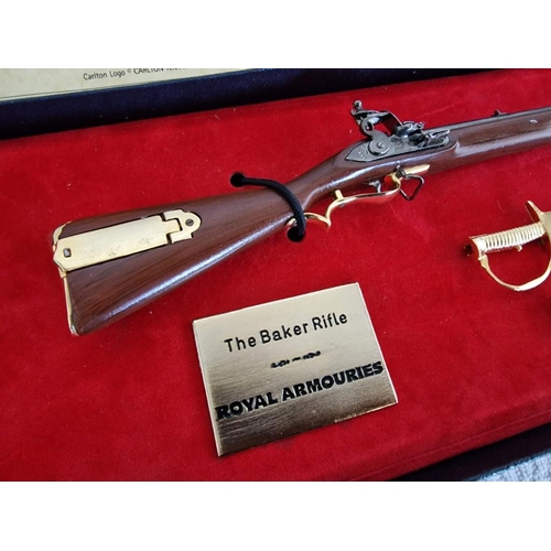 733 - 2 x Limited Edition Miniature Model Guns; Sharpe's Commemorative Valley Gun and Baker Rifle, only 2,... 