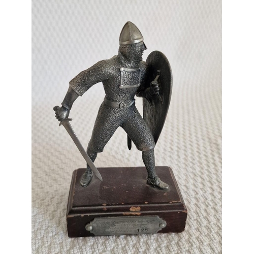 734 - Collection of 12 x Fine Pewter Figures; Military & Warriors, Mounted on Wooden Bases, Believed to a ... 