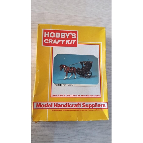 739 - Hobby Craft Kit; Hansom Cab with Instructions, Together with 'Aut Model' Mercedes Benz Kit and  'Rev... 